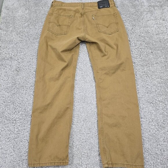 Levis 514 Pants Men 34×30 (Fits 32×29) Brown Straight Fit Mid Rise Stretch Twill - Picture 7 of 13